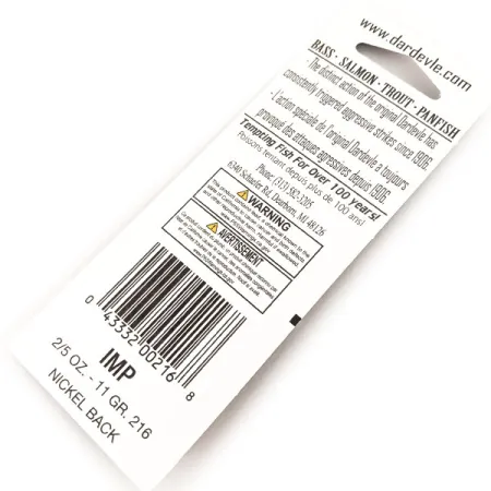 Eppinger Dardevle Imp, 2/5oz Red Devle fishing spoon #20212