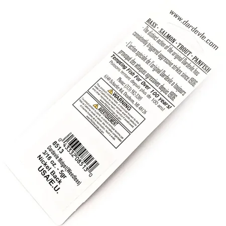 Eppinger Dardevle Midget weedless, 3/16oz Frog / Nickel fishing spoon #16381