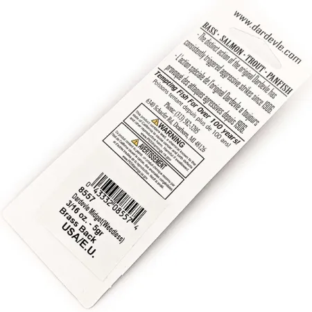 Eppinger Dardevle Midget weedless, 3/16oz Red Ladder fishing spoon #24297