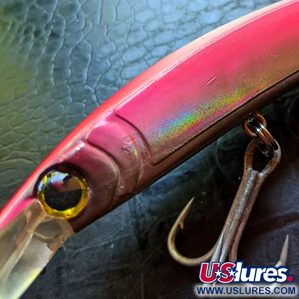 Vintage FishHouse USA ​FishHouse Crystal Minnow Deep Diver, 1oz Pink Crystal fishing lure #12998