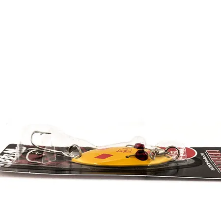 Eppinger Red Eye Wiggler UV, 1/4oz Five of Diamonds / Brass fishing spoon #15140