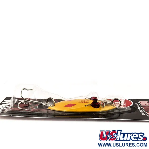  Eppinger Red Eye Wiggler UV, 1/4oz Five of Diamonds / Brass fishing spoon #15140