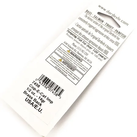 Eppinger Dardevle Cop-E-Cat 7400 UV, 1/2oz Fire tiger fishing spoon #20692