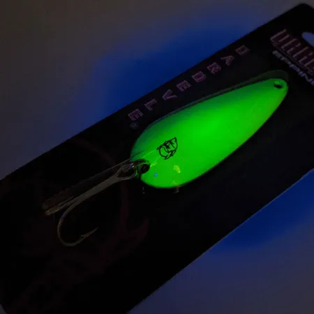 Eppinger Dardevle Imp UV, 2/5oz Electric Lime fishing spoon #23009