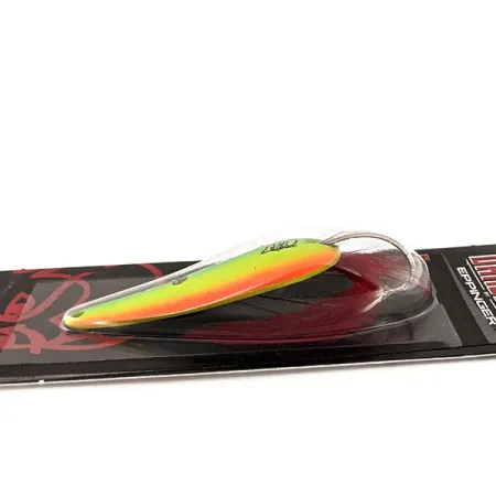Eppinger Weedless Dardevle Imp, 2/5oz Fire Tiger / Brass fishing spoon #15137