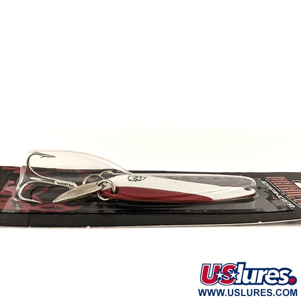 Eppinger Dardevle Imp Klicker (with sonic blades), 2/5oz Red / White / Nickel fishing spoon #13016