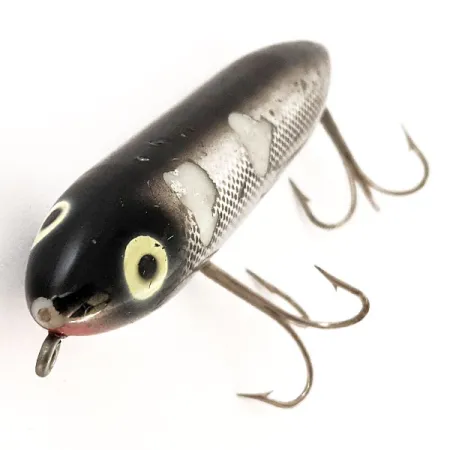 Vintage Heddon Zara Spook , 3/5oz Silver fishing lure #13037