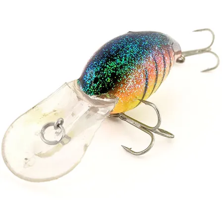 Vintage Norman Thin N, 2/5oz bumble bee perch fishing lure #13048