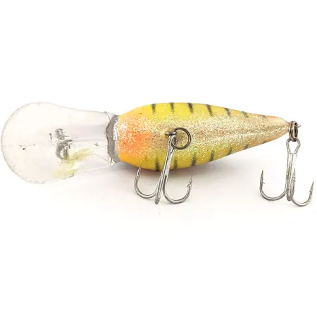 Vintage Norman Thin N, 2/5oz bumble bee perch fishing lure #13048