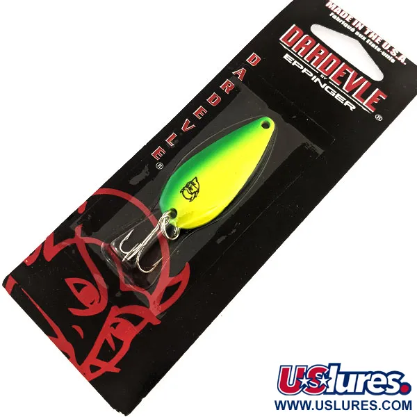  Eppinger  Dardevle Spinnie, 1/3oz Fluorescent Lime fishing spoon #16390