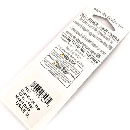 Eppinger Dardevle Cop-E-Cat 7400, 1/2oz Orange Potato Bug fishing spoon #17436