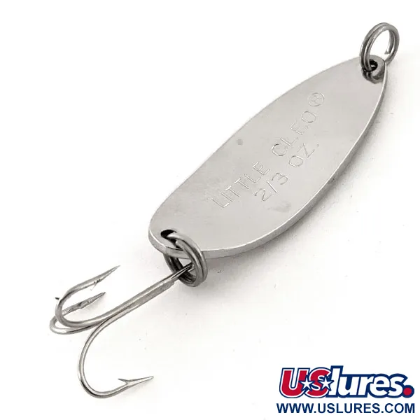 Vintage Acme Little Cleo UV, 2/3oz Rainbow Trout fishing spoon #13077