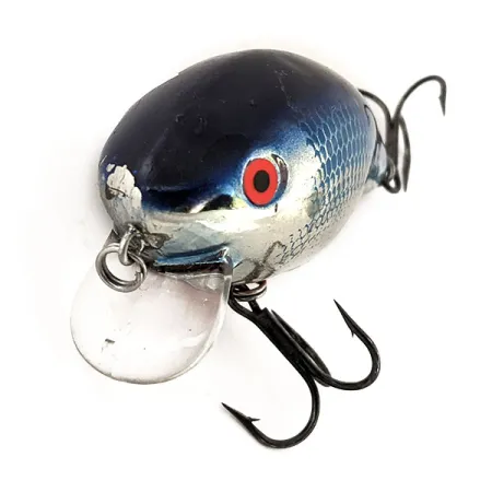 Vintage Mann's Bait  Mann's 1 minus, 1oz Nickel Blue Back fishing lure #13084