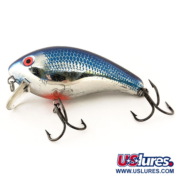 Vintage  Mann's Bait  Mann's 1 minus, 1oz Nickel Blue Back fishing lure #13084