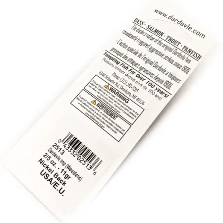 Eppinger Dardevle Imp, 2/5oz Frog fishing spoon #20749