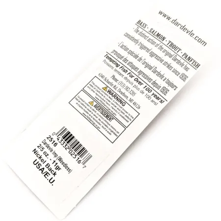 Eppinger Dardevle Imp Feathered, 2/5oz Red Devle fishing spoon #20209