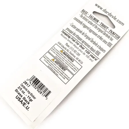 Eppinger Dardevle Imp Klicker , 2/5oz Five of Diamonds fishing spoon #19631