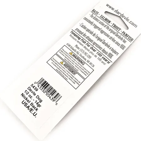 Eppinger ​Dardevle Devle-Dog UV, 1/2oz Mackerel (N)/никель fishing spoon #17447