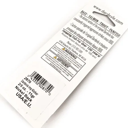 Eppinger Dardevle Imp Klicker UV, 2/5oz 70 Electric Lime (N)/нікель fishing spoon #24295