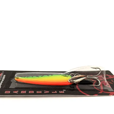 Eppinger Dardevle Imp Klicker, 2/5oz Fire Tiger fishing spoon #16693