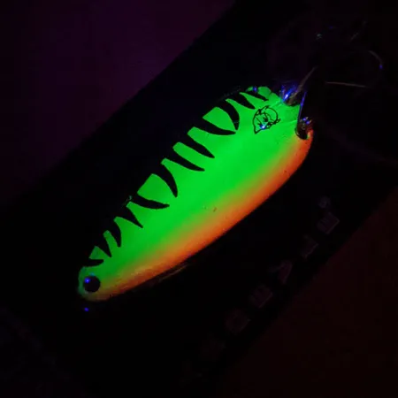 Eppinger Dardevle Imp Klicker, 2/5oz Fire Tiger fishing spoon #16693