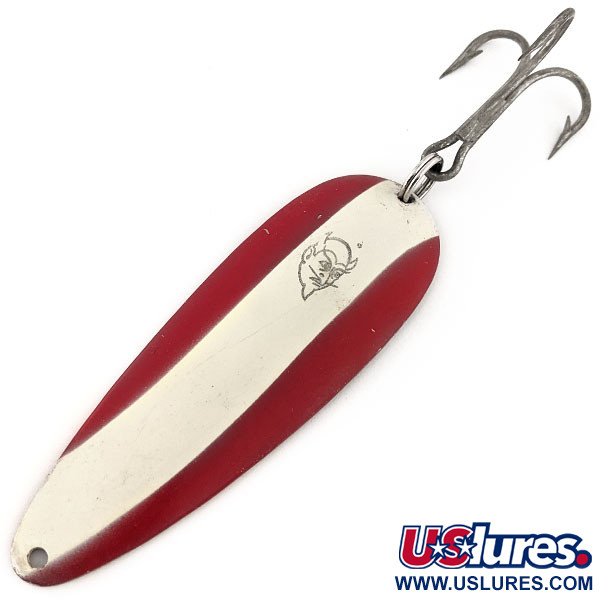 Vintage  Eppinger Dardevle, 1oz Red / White / Nickel fishing spoon #13107
