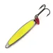 Vintage   Bay de Noc Swedish pimple #4 UV, 1/4oz Nickel / Yellow fishing spoon #13119