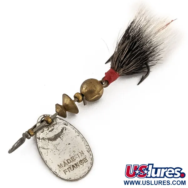 Vintage   Vintage Mepps Aglia 0 Dressed (squirrel tail) 1970s, 3/32oz Silver spinning lure #13124