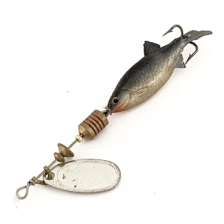 Vintage Mepps Comet Mino 1, 3/16oz Silver spinning lure #13127