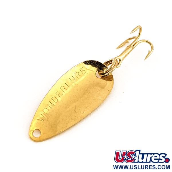 Vintage  Acme ​Wonderlure, 1/32oz Hammered Gold fishing spoon #13132