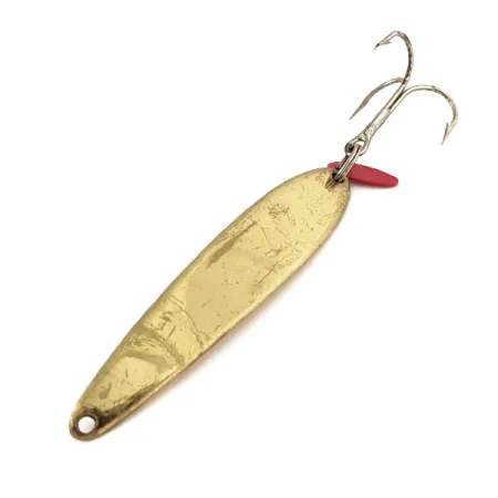 Vintage Bay de Noc Swedish pimple #8, 1oz Gold fishing spoon #13139