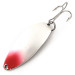 Vintage  Seneca Little Cleo (Hula Girl), 2/3oz Red / White Pearl / Nickel fishing spoon #13141