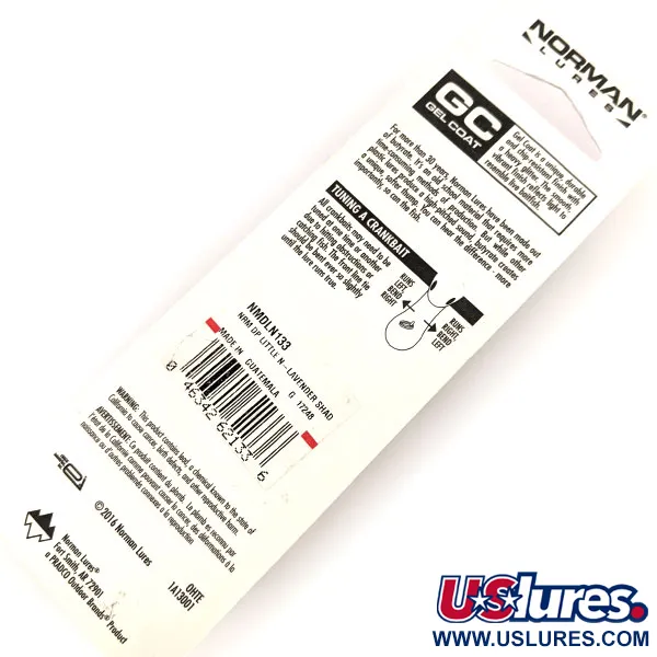 ​Norman Deep Little N, 1/2oz Lavender Shad fishing lure #13151