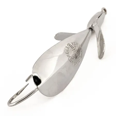 Vintage Johnnie O'Neil Weedless Weed Wing Jonny ONeils, 1/3oz Nickel fishing spoon #13167