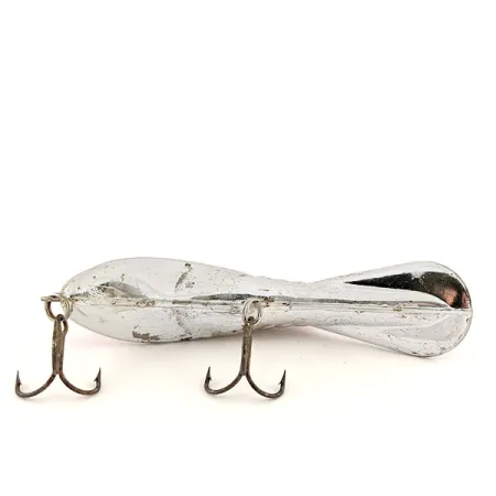 Vintage Bill Norman Bass Magnet , 1/3oz Silver / purple fishing lure #13168