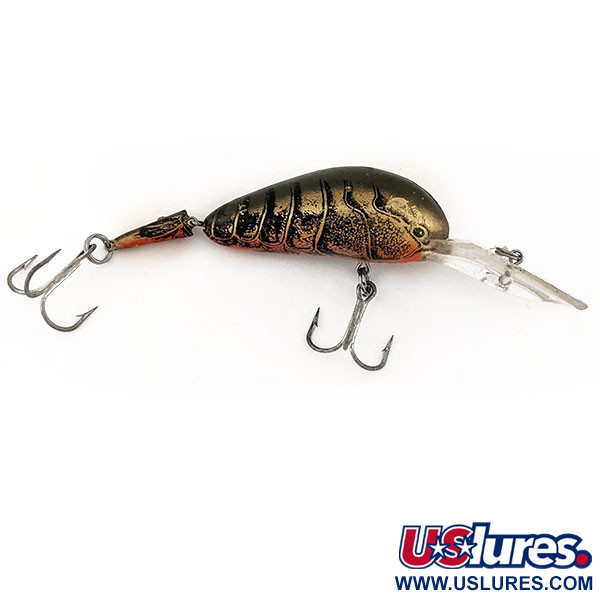 Vintage Bill Norman Crawfish Crankbait Jointed , 2/5oz CrawFish fishing lure  #13173