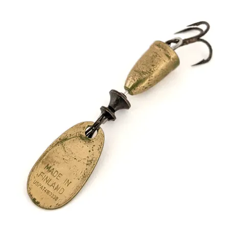Vintage Blue Fox Super Vibrax 0, 1/8oz Brass spinning lure #13178