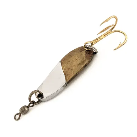 Vintage Andy Reekers Spooner, 1/4oz Nickel / Bronze (Brass) fishing spoon #13183