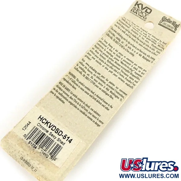 Strike King KVD Sexy Dawg, 3/4oz Sexy Shad fishing lure #13185