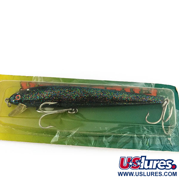   Key Largo Predator, 1 1/4oz Black / Rainbow Glitter fishing lure #13186