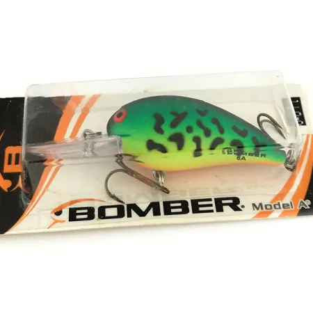 Bomber model 6A UV, 2/5oz Fire Tiger fishing lure #13188
