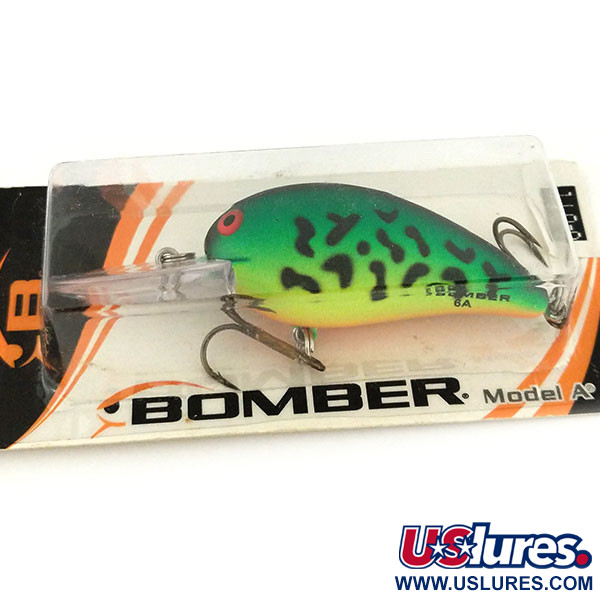   Bomber model 6A UV, 2/5oz Fire Tiger fishing lure #13188