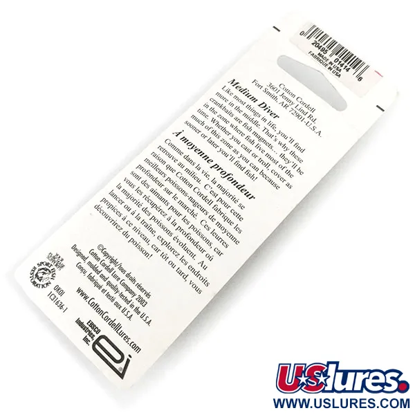   Cotton Cordell Big O UV, 1/4oz Fire Tiger fishing lure #13189