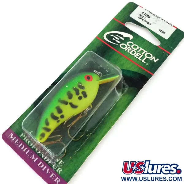  Cotton Cordell Big O UV, 1/4oz Fire Tiger fishing lure #13189