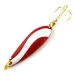 Vintage  Acme Fiord Spoon Jr , 1/8oz Red / White / Gold fishing spoon #13204