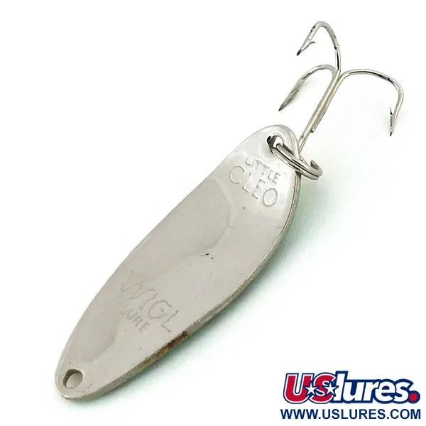 Vintage Acme Little Cleo UV, 1/3oz Fire Tiger fishing spoon #13206