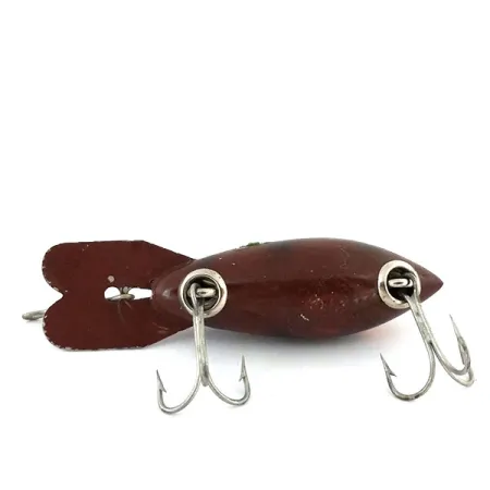 Vintage Bomber 300 series, 1/3oz Brown fishing lure #13210