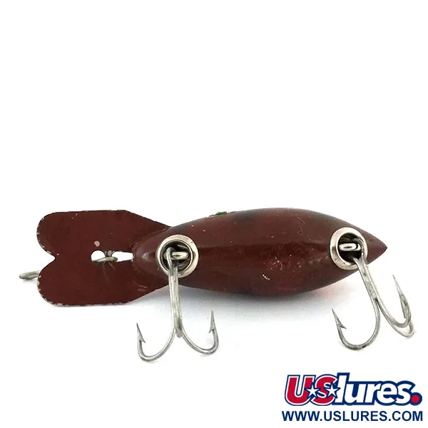 Vintage Bomber 300 series, 1/3oz Brown fishing lure #13210