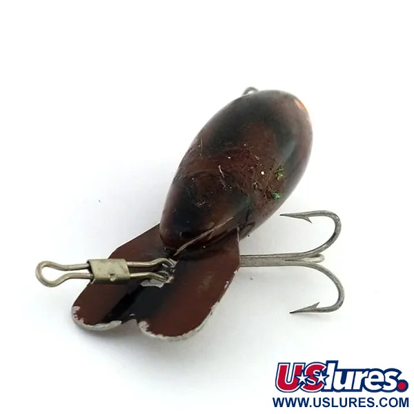 Vintage Bomber 300 series, 1/3oz Brown fishing lure #13210