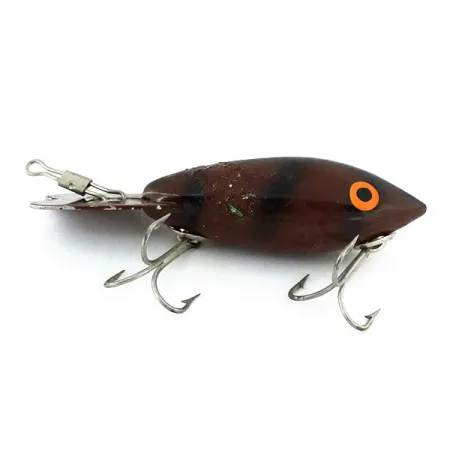 Vintage Bomber 300 series, 1/3oz Brown fishing lure #13210